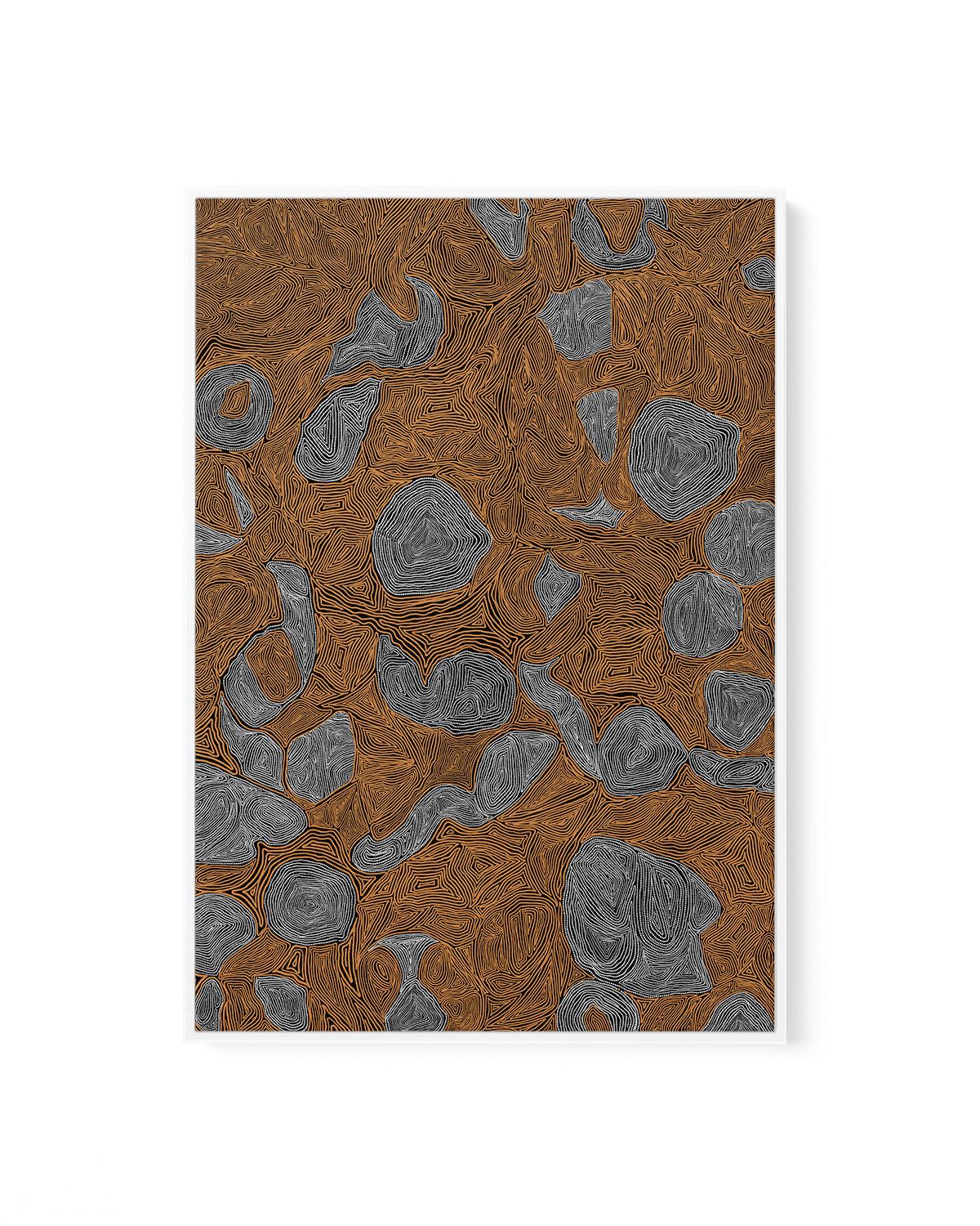 Systems | Burnt Orange by Leah Cummins | Framed Canvas Art Print