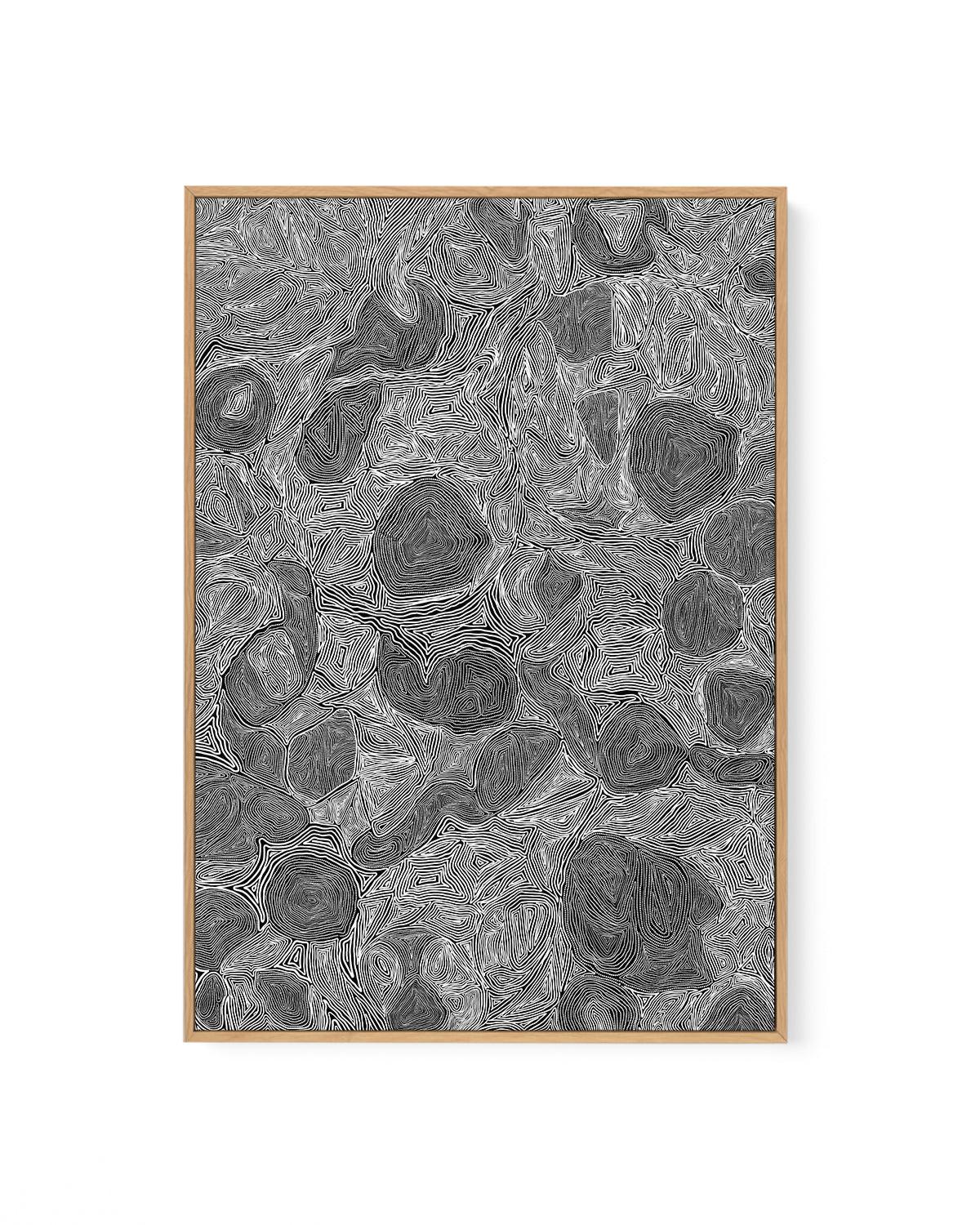 Systems | Monotone by Leah Cummins | Framed Canvas Art Print