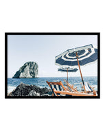 Take A Seat | Capri Art Print-PRINT-Olive et Oriel-Olive et Oriel-A5 | 5.8" x 8.3" | 14.8 x 21cm-Black-With White Border-Buy-Australian-Art-Prints-Online-with-Olive-et-Oriel-Your-Artwork-Specialists-Austrailia-Decorate-With-Coastal-Photo-Wall-Art-Prints-From-Our-Beach-House-Artwork-Collection-Fine-Poster-and-Framed-Artwork