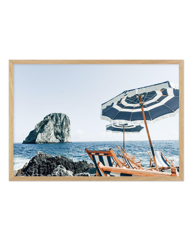 Take A Seat | Capri Art Print-PRINT-Olive et Oriel-Olive et Oriel-A5 | 5.8" x 8.3" | 14.8 x 21cm-Oak-With White Border-Buy-Australian-Art-Prints-Online-with-Olive-et-Oriel-Your-Artwork-Specialists-Austrailia-Decorate-With-Coastal-Photo-Wall-Art-Prints-From-Our-Beach-House-Artwork-Collection-Fine-Poster-and-Framed-Artwork