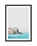 Tamarama Headland Art Print-PRINT-Olive et Oriel-Olive et Oriel-A5 | 5.8" x 8.3" | 14.8 x 21cm-Black-With White Border-Buy-Australian-Art-Prints-Online-with-Olive-et-Oriel-Your-Artwork-Specialists-Austrailia-Decorate-With-Coastal-Photo-Wall-Art-Prints-From-Our-Beach-House-Artwork-Collection-Fine-Poster-and-Framed-Artwork