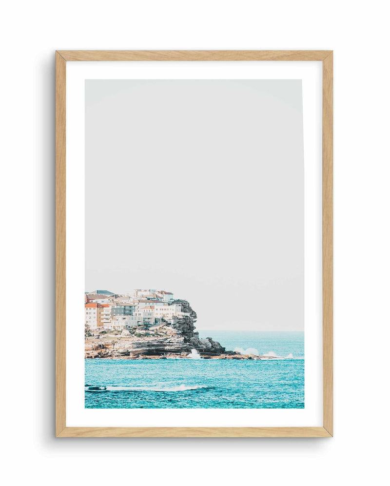 Tamarama Headland Art Print-PRINT-Olive et Oriel-Olive et Oriel-A5 | 5.8" x 8.3" | 14.8 x 21cm-Oak-With White Border-Buy-Australian-Art-Prints-Online-with-Olive-et-Oriel-Your-Artwork-Specialists-Austrailia-Decorate-With-Coastal-Photo-Wall-Art-Prints-From-Our-Beach-House-Artwork-Collection-Fine-Poster-and-Framed-Artwork