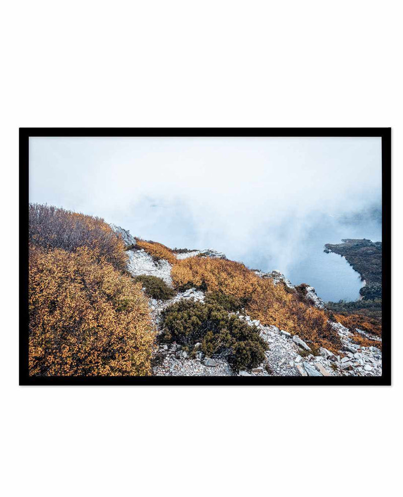 Tasmanian Mountain View Art Print-PRINT-Olive et Oriel-Olive et Oriel-A5 | 5.8" x 8.3" | 14.8 x 21cm-Black-With White Border-Buy-Australian-Art-Prints-Online-with-Olive-et-Oriel-Your-Artwork-Specialists-Austrailia-Decorate-With-Coastal-Photo-Wall-Art-Prints-From-Our-Beach-House-Artwork-Collection-Fine-Poster-and-Framed-Artwork