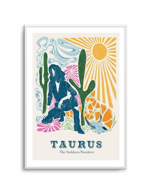 Taurus By Jenny Liz Rome Art Print-PRINT-Olive et Oriel-Olive et Oriel-Buy-Australian-Art-Prints-Online-with-Olive-et-Oriel-Your-Artwork-Specialists-Austrailia-Decorate-With-Coastal-Photo-Wall-Art-Prints-From-Our-Beach-House-Artwork-Collection-Fine-Poster-and-Framed-Artwork