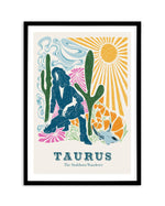 Taurus By Jenny Liz Rome Art Print-PRINT-Olive et Oriel-Olive et Oriel-A5 | 5.8" x 8.3" | 14.8 x 21cm-Black-With White Border-Buy-Australian-Art-Prints-Online-with-Olive-et-Oriel-Your-Artwork-Specialists-Austrailia-Decorate-With-Coastal-Photo-Wall-Art-Prints-From-Our-Beach-House-Artwork-Collection-Fine-Poster-and-Framed-Artwork