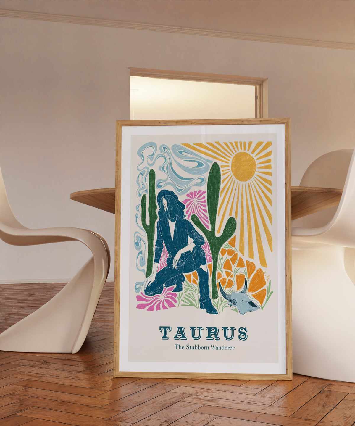 Taurus By Jenny Liz Rome Art Print