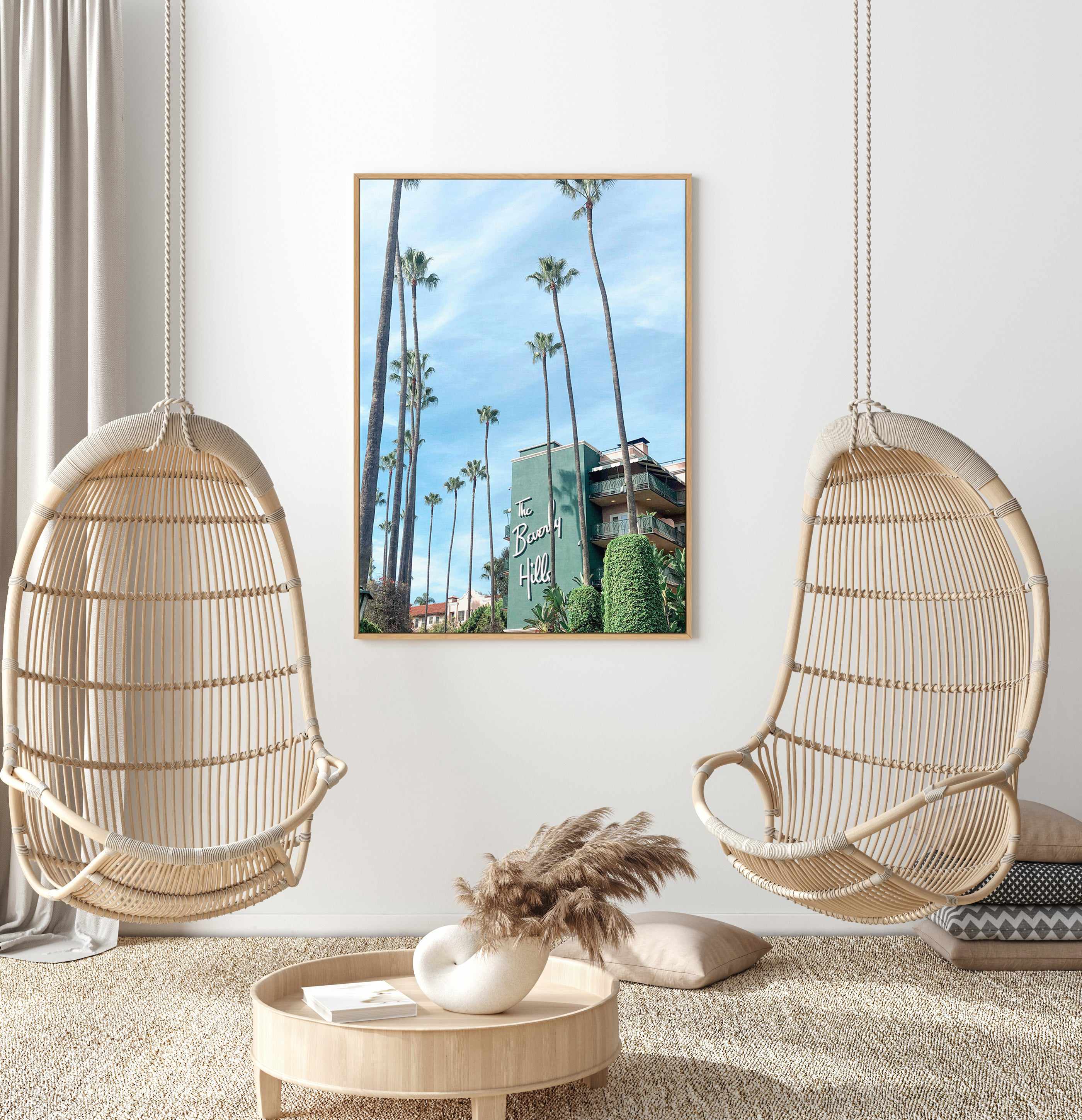 The Beverly Hills by Sarah Aknan | Framed Canvas Art Print