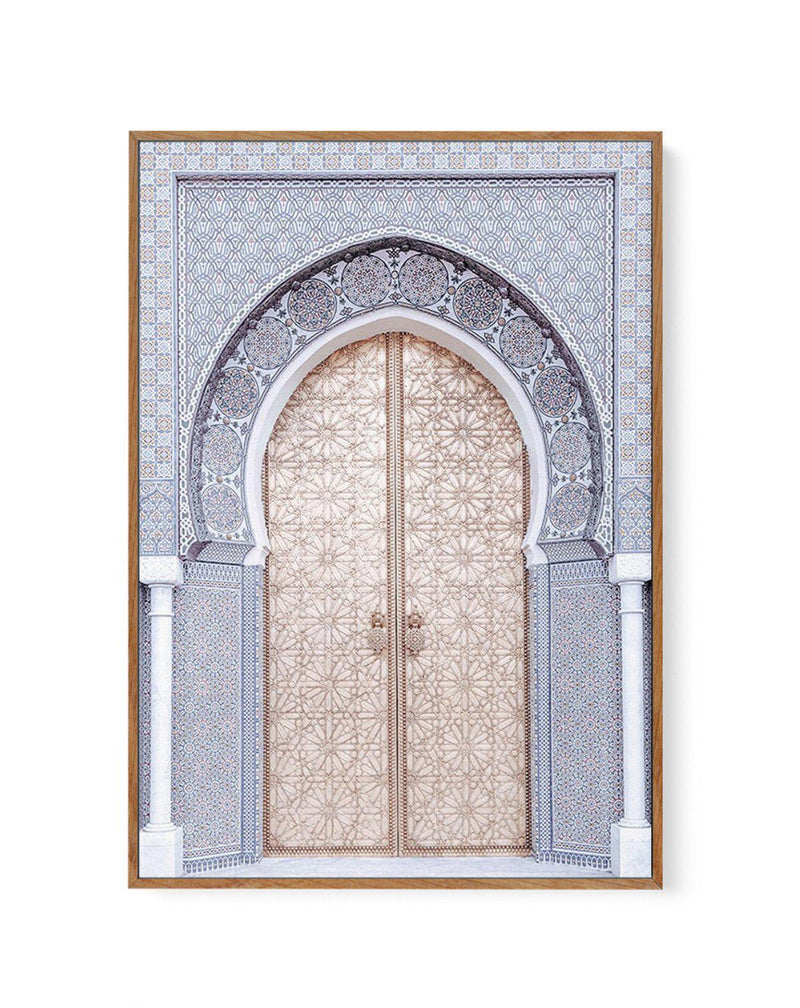 The Blue Arch | Morocco | Framed Canvas-Shop Australian Art Prints Online with Olive et Oriel - Our collection of Moroccan art prints offer unique wall art including moroccan arches and pink morocco doors of marrakech - this collection will add soft feminine colour to your walls and some may say bohemian style. These traditional morocco landscape photography includes desert scenes of palm trees and camel art prints - there is art on canvas and extra large wall art with fast, free shipping across
