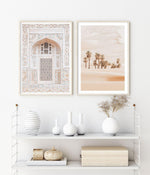 The Bohemian Arch I Art Print-Shop Australian Art Prints Online with Olive et Oriel - Our collection of Moroccan art prints offer unique wall art including moroccan arches and pink morocco doors of marrakech - this collection will add soft feminine colour to your walls and some may say bohemian style. These traditional morocco landscape photography includes desert scenes of palm trees and camel art prints - there is art on canvas and extra large wall art with fast, free shipping across Australia