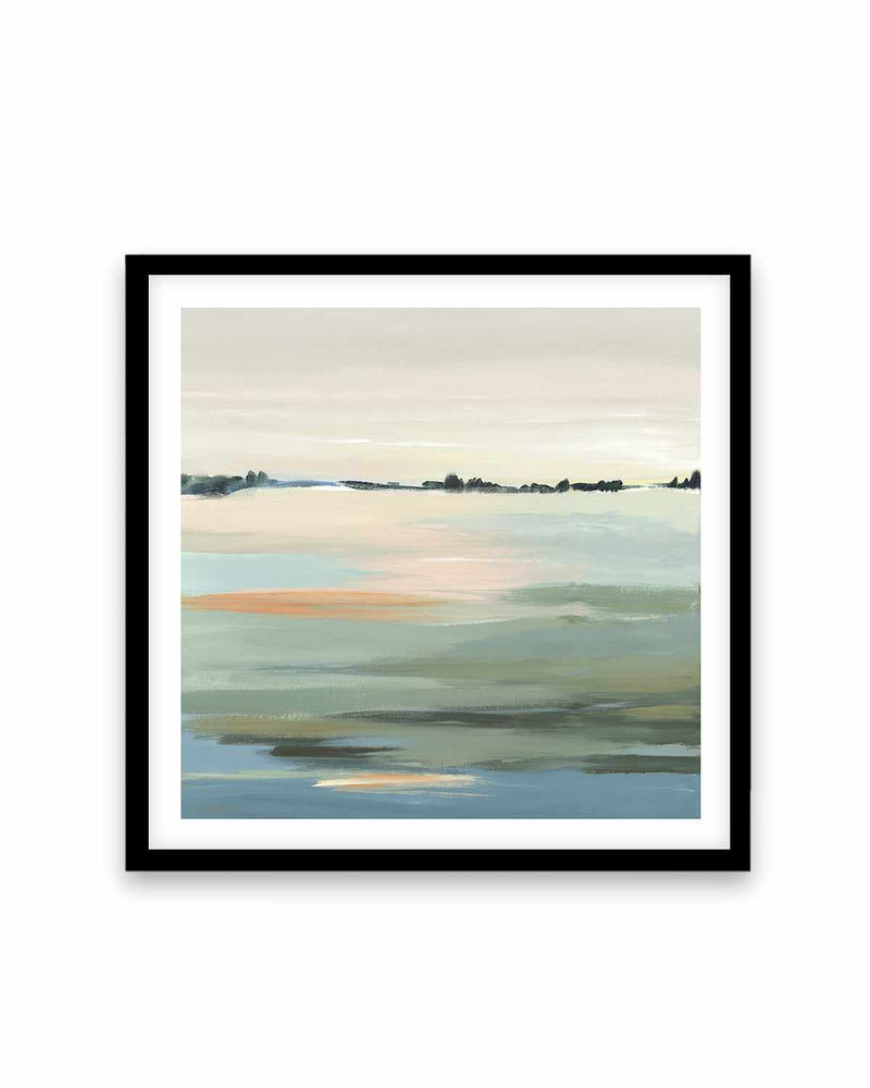 The Calm I Art Print-PRINT-Order sage mint green framed abstract painting wall art prints online with Olive et Oriel Australia