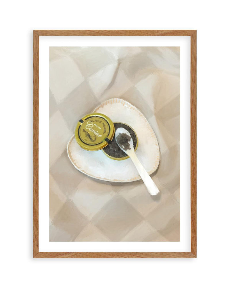 The Caviar Art Print-PRINT-Olive et Oriel-Olive et Oriel-50x70 cm | 19.6" x 27.5"-Walnut-With White Border-Buy-Australian-Art-Prints-Online-with-Olive-et-Oriel-Your-Artwork-Specialists-Austrailia-Decorate-With-Coastal-Photo-Wall-Art-Prints-From-Our-Beach-House-Artwork-Collection-Fine-Poster-and-Framed-Artwork