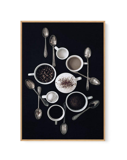 The Coffee Shot | Framed Canvas-CANVAS-You can shop wall art online with Olive et Oriel for everything from abstract art to fun kids wall art. Our beautiful modern art prints and canvas art are available from large canvas prints to wall art paintings and our proudly Australian artwork collection offers only the highest quality framed large wall art and canvas art Australia - You can buy fashion photography prints or Hampton print posters and paintings on canvas from Olive et Oriel and have them 