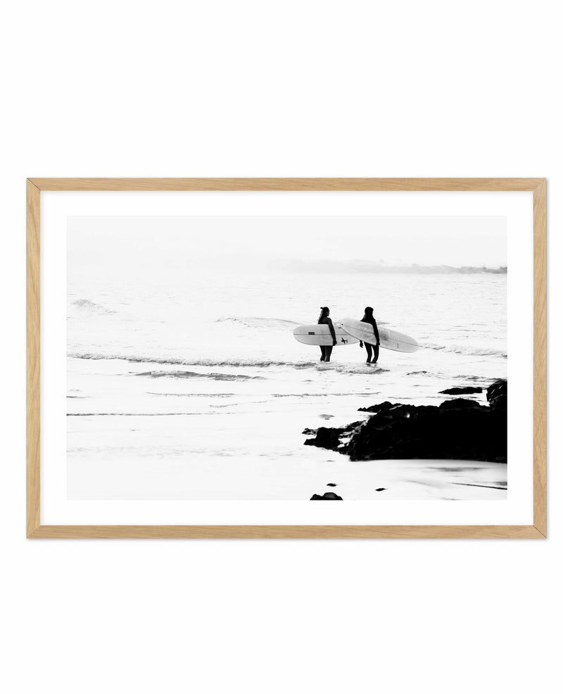 The Girls | Byron Bay Art Print-PRINT-Olive et Oriel-Olive et Oriel-A4 | 8.3" x 11.7" | 21 x 29.7cm-Oak-With White Border-Buy-Australian-Art-Prints-Online-with-Olive-et-Oriel-Your-Artwork-Specialists-Austrailia-Decorate-With-Coastal-Photo-Wall-Art-Prints-From-Our-Beach-House-Artwork-Collection-Fine-Poster-and-Framed-Artwork