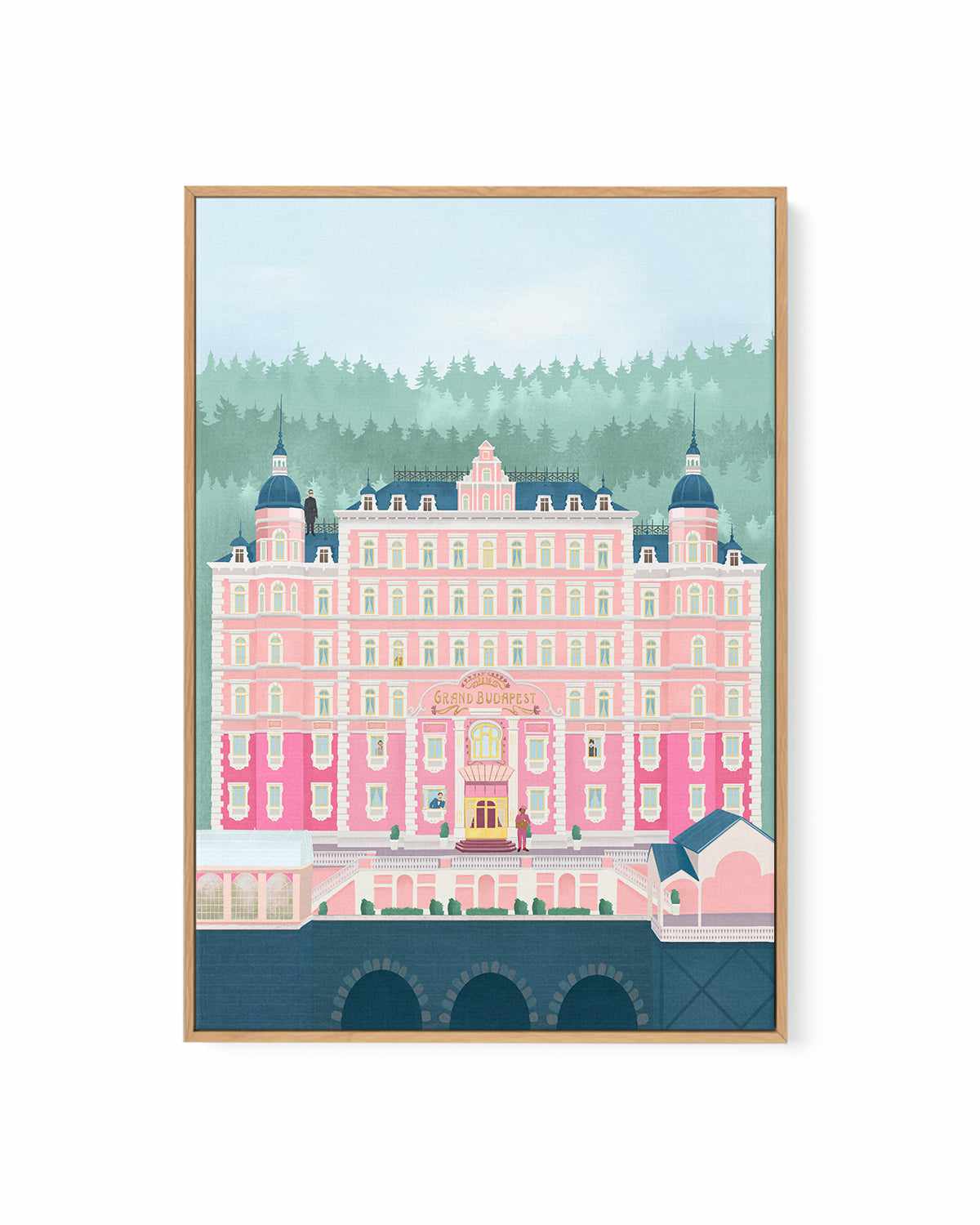 The Grand Budapest Hotel by Petra Lizde | Framed Canvas Art Print