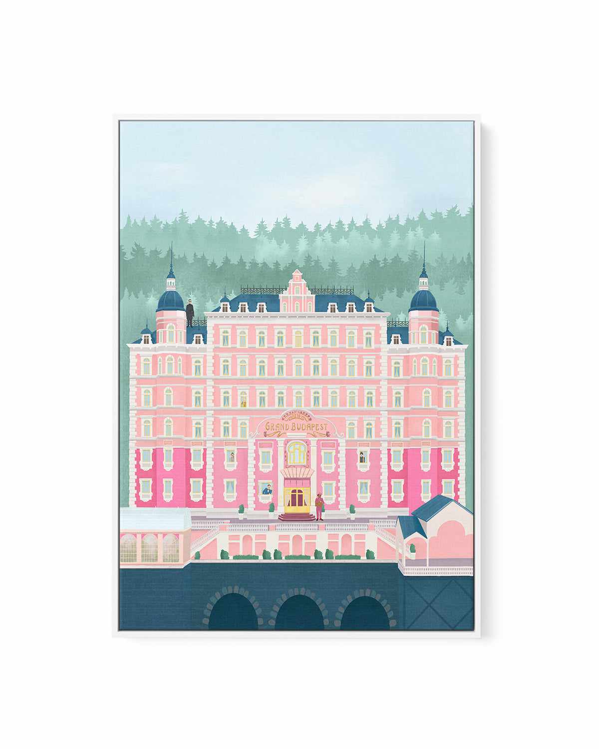 The Grand Budapest Hotel by Petra Lizde | Framed Canvas Art Print