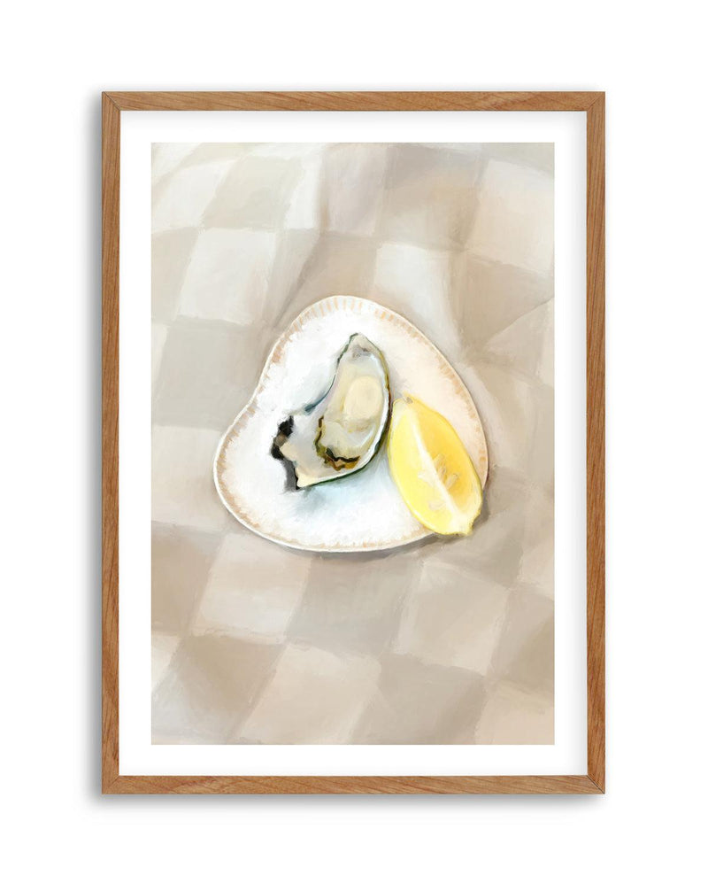 The Oyster Art Print-PRINT-Olive et Oriel-Olive et Oriel-50x70 cm | 19.6" x 27.5"-Walnut-With White Border-Buy-Australian-Art-Prints-Online-with-Olive-et-Oriel-Your-Artwork-Specialists-Austrailia-Decorate-With-Coastal-Photo-Wall-Art-Prints-From-Our-Beach-House-Artwork-Collection-Fine-Poster-and-Framed-Artwork