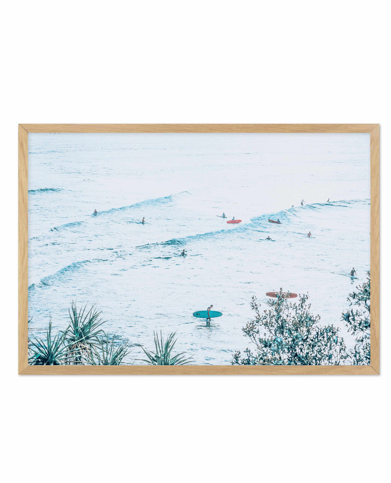 The Pass | Fun Waves Art Print-PRINT-Olive et Oriel-Olive et Oriel-A5 | 5.8" x 8.3" | 14.8 x 21cm-Oak-With White Border-Buy-Australian-Art-Prints-Online-with-Olive-et-Oriel-Your-Artwork-Specialists-Austrailia-Decorate-With-Coastal-Photo-Wall-Art-Prints-From-Our-Beach-House-Artwork-Collection-Fine-Poster-and-Framed-Artwork