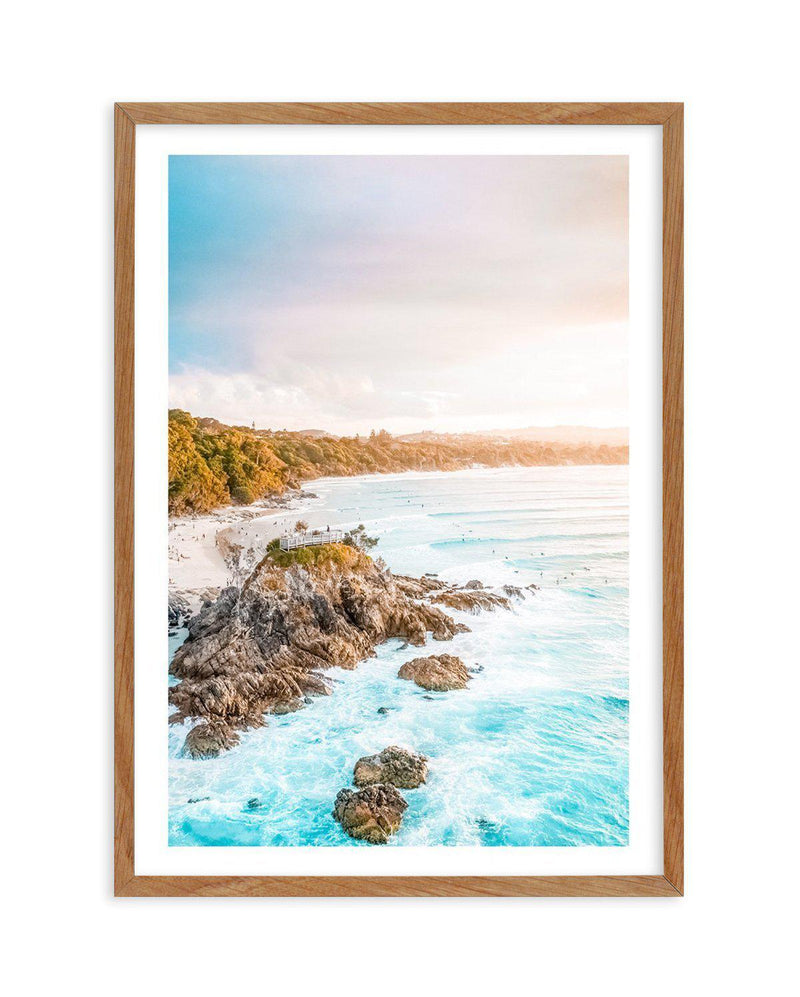 The Pass Lookout | Byron Bay Art Print-PRINT-Olive et Oriel-Olive et Oriel-50x70 cm | 19.6" x 27.5"-Walnut-With White Border-Buy-Australian-Art-Prints-Online-with-Olive-et-Oriel-Your-Artwork-Specialists-Austrailia-Decorate-With-Coastal-Photo-Wall-Art-Prints-From-Our-Beach-House-Artwork-Collection-Fine-Poster-and-Framed-Artwork
