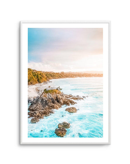 The Pass Lookout | Byron Bay Art Print-PRINT-Olive et Oriel-Olive et Oriel-A5 | 5.8" x 8.3" | 14.8 x 21cm-Unframed Art Print-With White Border-Buy-Australian-Art-Prints-Online-with-Olive-et-Oriel-Your-Artwork-Specialists-Austrailia-Decorate-With-Coastal-Photo-Wall-Art-Prints-From-Our-Beach-House-Artwork-Collection-Fine-Poster-and-Framed-Artwork