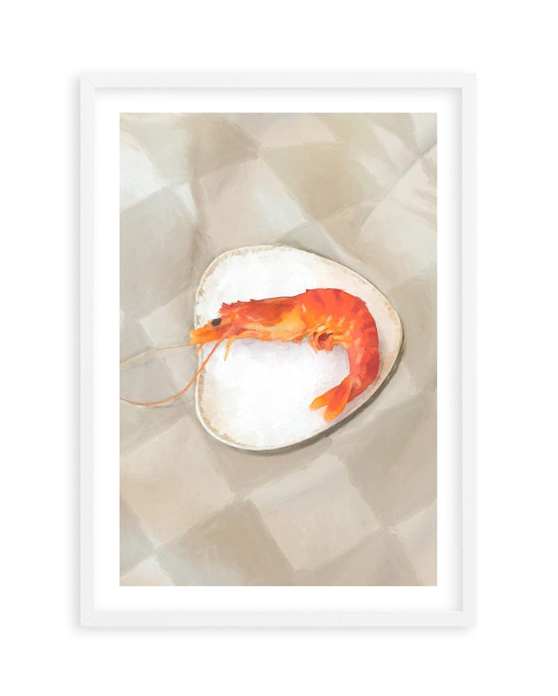 The Prawn Art Print-PRINT-Olive et Oriel-Olive et Oriel-A5 | 5.8" x 8.3" | 14.8 x 21cm-White-With White Border-Buy-Australian-Art-Prints-Online-with-Olive-et-Oriel-Your-Artwork-Specialists-Austrailia-Decorate-With-Coastal-Photo-Wall-Art-Prints-From-Our-Beach-House-Artwork-Collection-Fine-Poster-and-Framed-Artwork