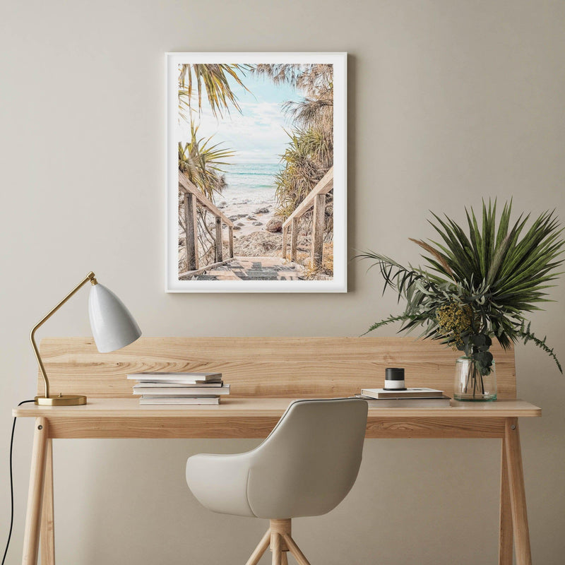 The View | Wategos Art Print-PRINT-Olive et Oriel-Olive et Oriel-Buy-Australian-Art-Prints-Online-with-Olive-et-Oriel-Your-Artwork-Specialists-Austrailia-Decorate-With-Coastal-Photo-Wall-Art-Prints-From-Our-Beach-House-Artwork-Collection-Fine-Poster-and-Framed-Artwork