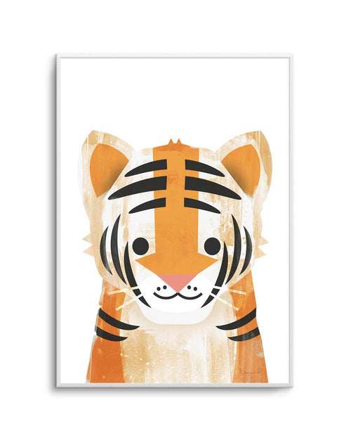 Tiger by Dan Hobday Art Print-PRINT-Olive et Oriel-Dan Hobday-A5 | 5.8" x 8.3" | 14.8 x 21cm-Unframed Art Print-With White Border-Buy-Australian-Art-Prints-Online-with-Olive-et-Oriel-Your-Artwork-Specialists-Austrailia-Decorate-With-Coastal-Photo-Wall-Art-Prints-From-Our-Beach-House-Artwork-Collection-Fine-Poster-and-Framed-Artwork