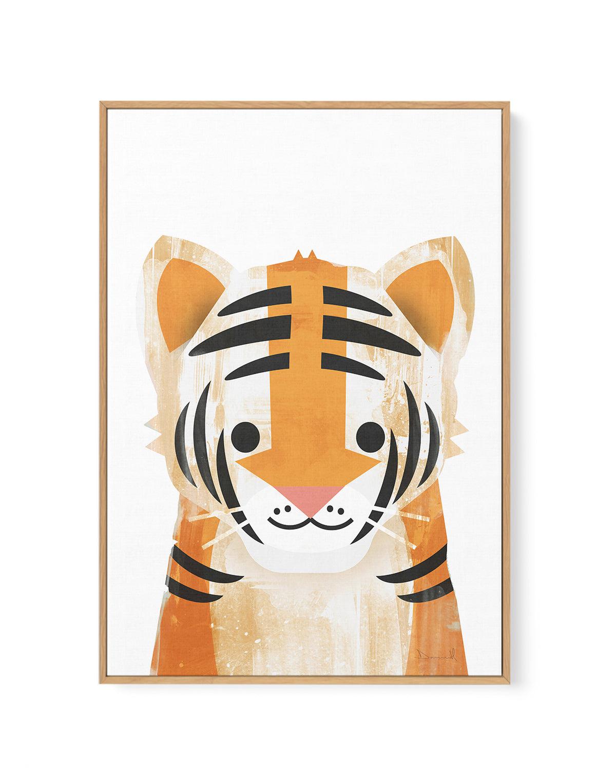 Tiger by Dan Hobday | Framed Canvas-CANVAS-You can shop wall art online with Olive et Oriel for everything from abstract art to fun kids wall art. Our beautiful modern art prints and canvas art are available from large canvas prints to wall art paintings and our proudly Australian artwork collection offers only the highest quality framed large wall art and canvas art Australia - You can buy fashion photography prints or Hampton print posters and paintings on canvas from Olive et Oriel and have t