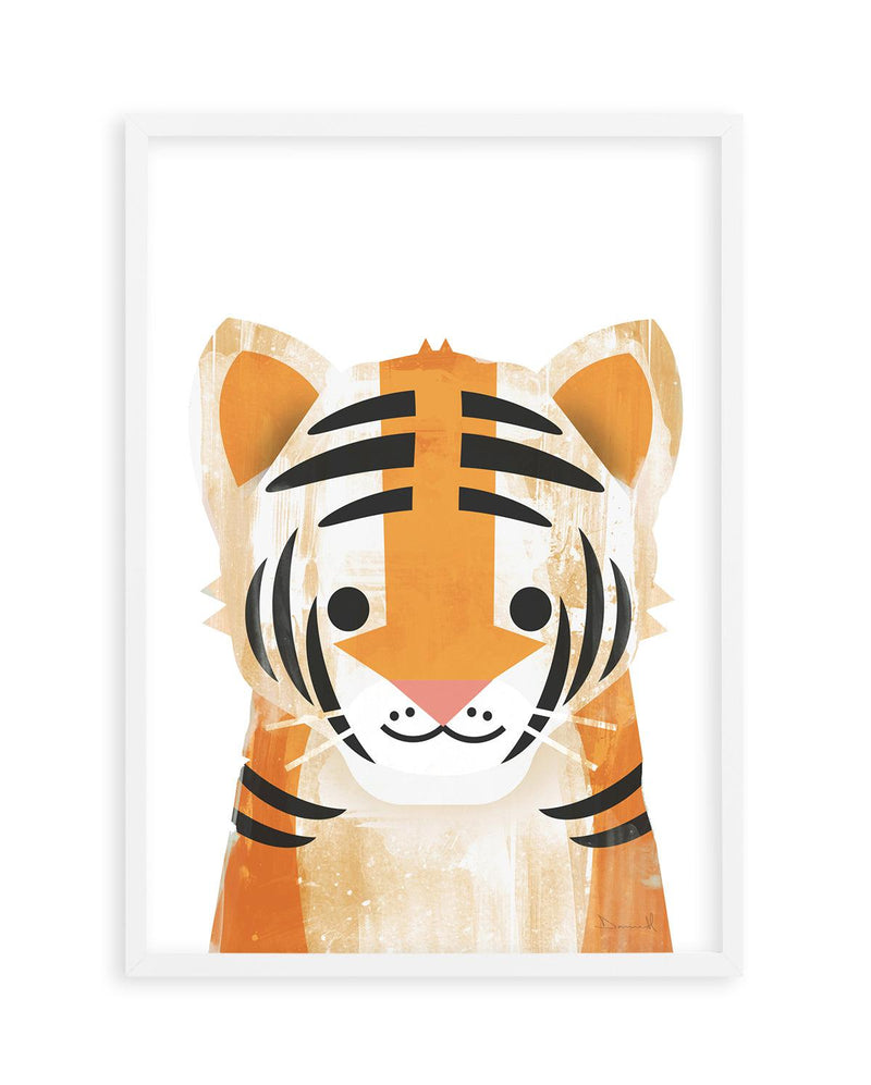 Tiger by Dan Hobday Art Print-PRINT-Olive et Oriel-Dan Hobday-A5 | 5.8" x 8.3" | 14.8 x 21cm-White-With White Border-Buy-Australian-Art-Prints-Online-with-Olive-et-Oriel-Your-Artwork-Specialists-Austrailia-Decorate-With-Coastal-Photo-Wall-Art-Prints-From-Our-Beach-House-Artwork-Collection-Fine-Poster-and-Framed-Artwork