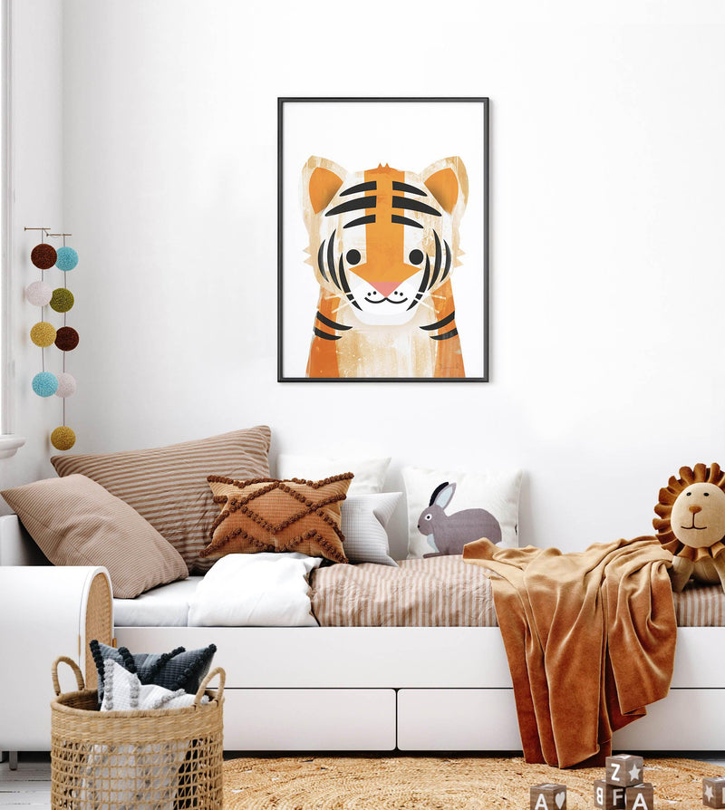 Tiger by Dan Hobday Art Print-PRINT-Olive et Oriel-Dan Hobday-Buy-Australian-Art-Prints-Online-with-Olive-et-Oriel-Your-Artwork-Specialists-Austrailia-Decorate-With-Coastal-Photo-Wall-Art-Prints-From-Our-Beach-House-Artwork-Collection-Fine-Poster-and-Framed-Artwork