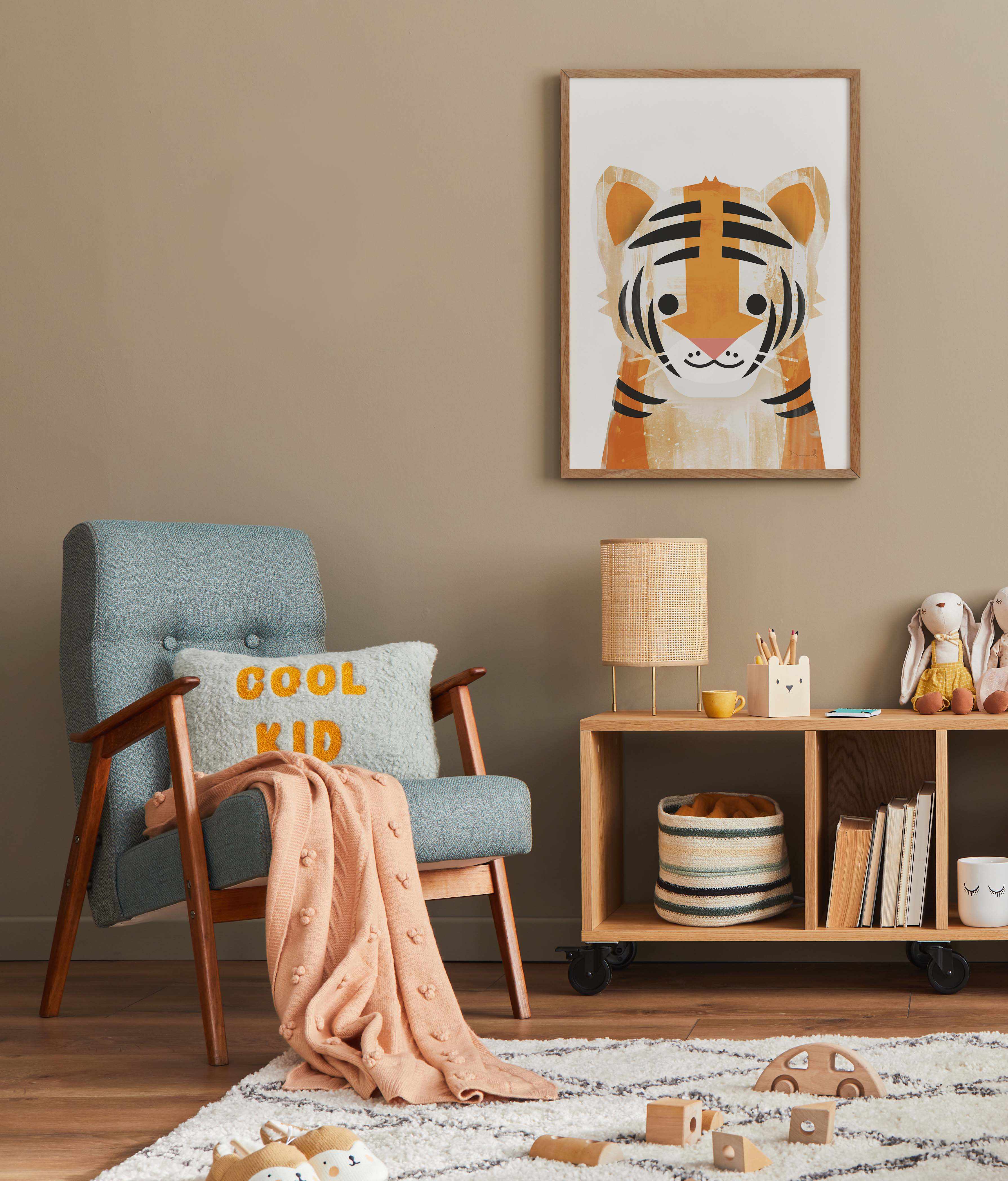 Tiger by Dan Hobday Art Print-PRINT-Olive et Oriel-Dan Hobday-Buy-Australian-Art-Prints-Online-with-Olive-et-Oriel-Your-Artwork-Specialists-Austrailia-Decorate-With-Coastal-Photo-Wall-Art-Prints-From-Our-Beach-House-Artwork-Collection-Fine-Poster-and-Framed-Artwork