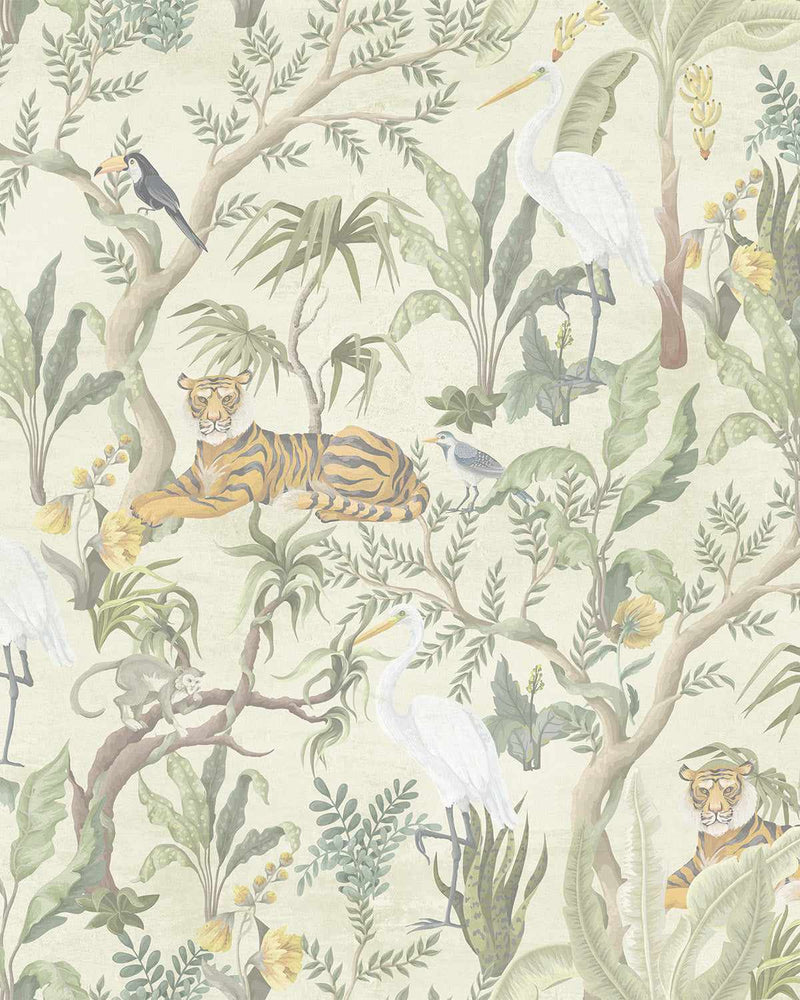 Tigers in the Tropics Wallpaper-Wallpaper-Buy Kids Removable Wallpaper Online Our Custom Made Children√¢‚Ç¨‚Ñ¢s Wallpapers Are A Fun Way To Decorate And Enhance Boys Bedroom Decor And Girls Bedrooms They Are An Amazing Addition To Your Kids Bedroom Walls Our Collection of Kids Wallpaper Is Sure To Transform Your Kids Rooms Interior Style From Pink Wallpaper To Dinosaur Wallpaper Even Marble Wallpapers For Teen Boys Shop Peel And Stick Wallpaper Online Today With Olive et Oriel