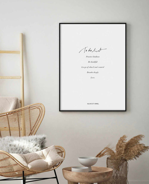 To Do List Art Print-PRINT-Olive et Oriel-Olive et Oriel-Buy-Australian-Art-Prints-Online-with-Olive-et-Oriel-Your-Artwork-Specialists-Austrailia-Decorate-With-Coastal-Photo-Wall-Art-Prints-From-Our-Beach-House-Artwork-Collection-Fine-Poster-and-Framed-Artwork