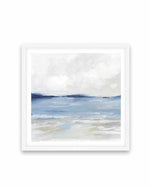 Tranquil Blue Beach Art Print