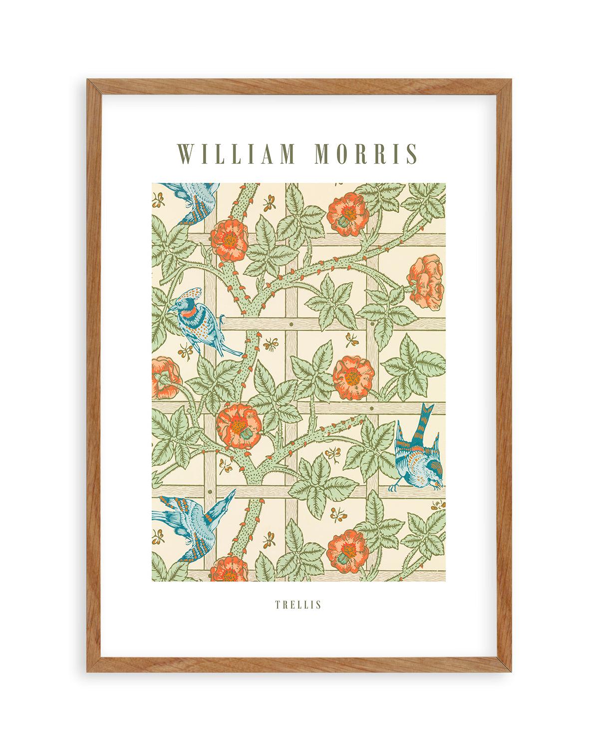 Trellis by William Morris Art Print