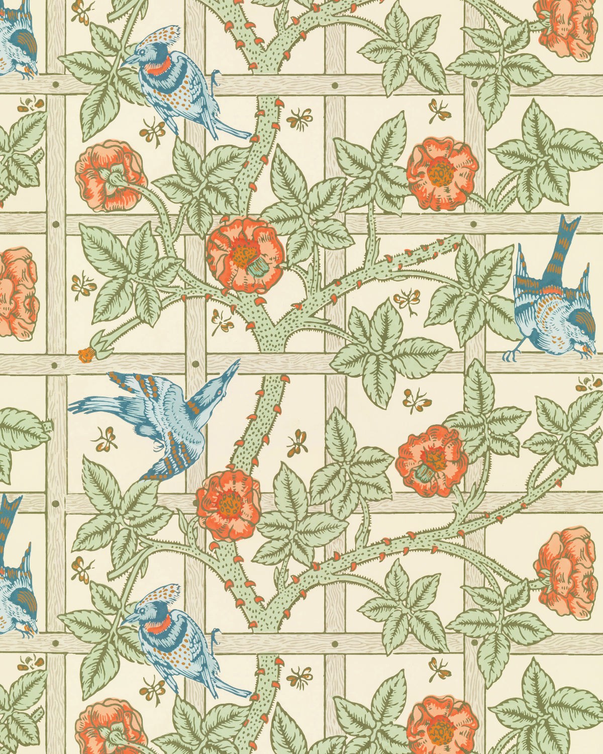 Trellis by William Morris Wallpaper