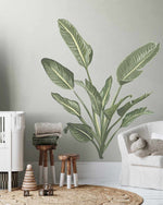 Tropical Leaves Wall Decal Set-Decals-Olive et Oriel-Decorate your kids bedroom wall decor with removable wall decals, these fabric kids decals are a great way to add colour and update your children's bedroom. Available as girls wall decals or boys wall decals, there are also nursery decals.