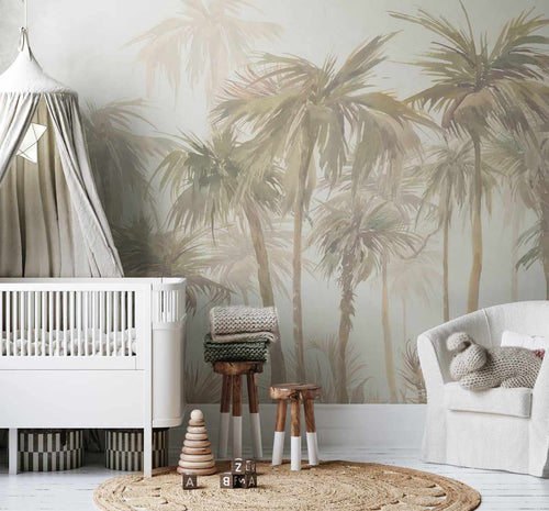 Tropical Palm Forest Wallpaper Mural-Wallpaper-Buy Kids Removable Wallpaper Online Our Custom Made Children√¢‚Ç¨‚Ñ¢s Wallpapers Are A Fun Way To Decorate And Enhance Boys Bedroom Decor And Girls Bedrooms They Are An Amazing Addition To Your Kids Bedroom Walls Our Collection of Kids Wallpaper Is Sure To Transform Your Kids Rooms Interior Style From Pink Wallpaper To Dinosaur Wallpaper Even Marble Wallpapers For Teen Boys Shop Peel And Stick Wallpaper Online Today With Olive et Oriel