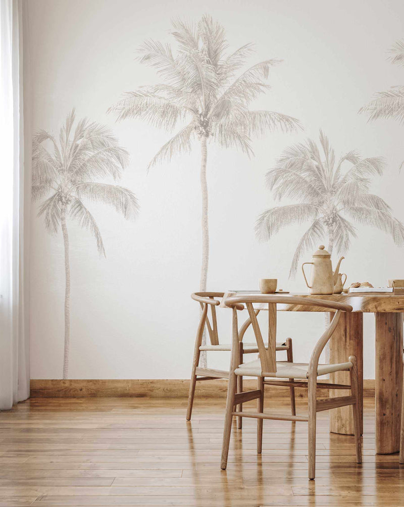 Tropical Palm Tree Wallpaper Mural-Wallpaper-Buy-Australian-Removable-Wallpaper-Now-In-Black-&-White-Wallpaper-Peel-And-Stick-Wallpaper-Online-At-Olive-et-Oriel-Custom-Made-Wallpapers-Wall-Papers-Decorate-Your-Bedroom-Living-Room-Kids-Room-or-Commercial-Interior