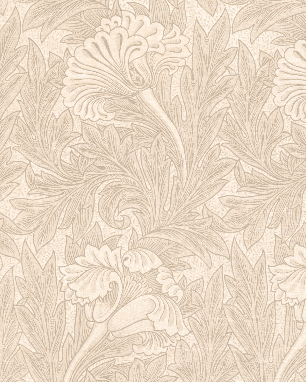 Tulip in Beige by William Morris Wallpaper