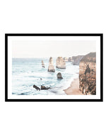 Twelve Apostles | VIC Art Print-PRINT-Olive et Oriel-Olive et Oriel-A5 | 5.8" x 8.3" | 14.8 x 21cm-Black-With White Border-Buy-Australian-Art-Prints-Online-with-Olive-et-Oriel-Your-Artwork-Specialists-Austrailia-Decorate-With-Coastal-Photo-Wall-Art-Prints-From-Our-Beach-House-Artwork-Collection-Fine-Poster-and-Framed-Artwork