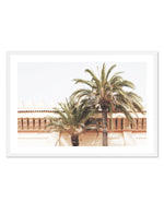 Twin Palms Art Print-Shop Australian Art Prints Online with Olive et Oriel - Our collection of Moroccan art prints offer unique wall art including moroccan arches and pink morocco doors of marrakech - this collection will add soft feminine colour to your walls and some may say bohemian style. These traditional morocco landscape photography includes desert scenes of palm trees and camel art prints - there is art on canvas and extra large wall art with fast, free shipping across Australia. Update 