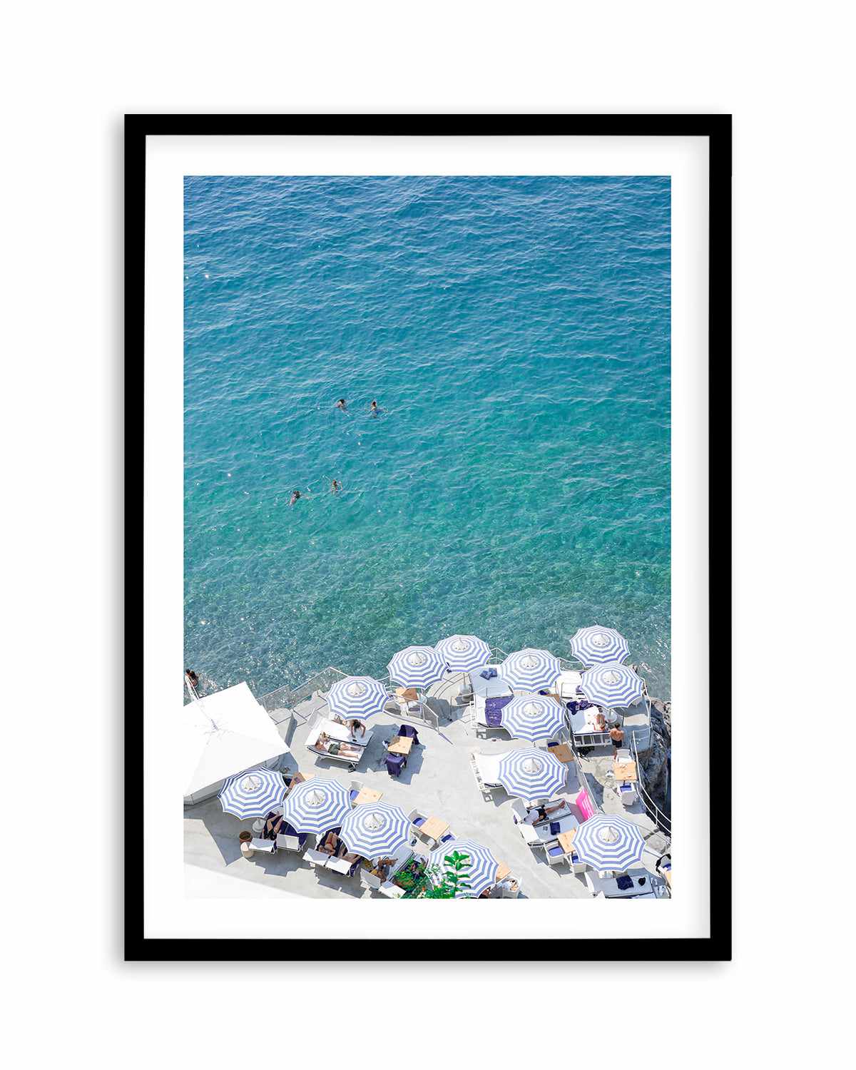 Umbrellas to Sea by Kamalia Studio Art Print