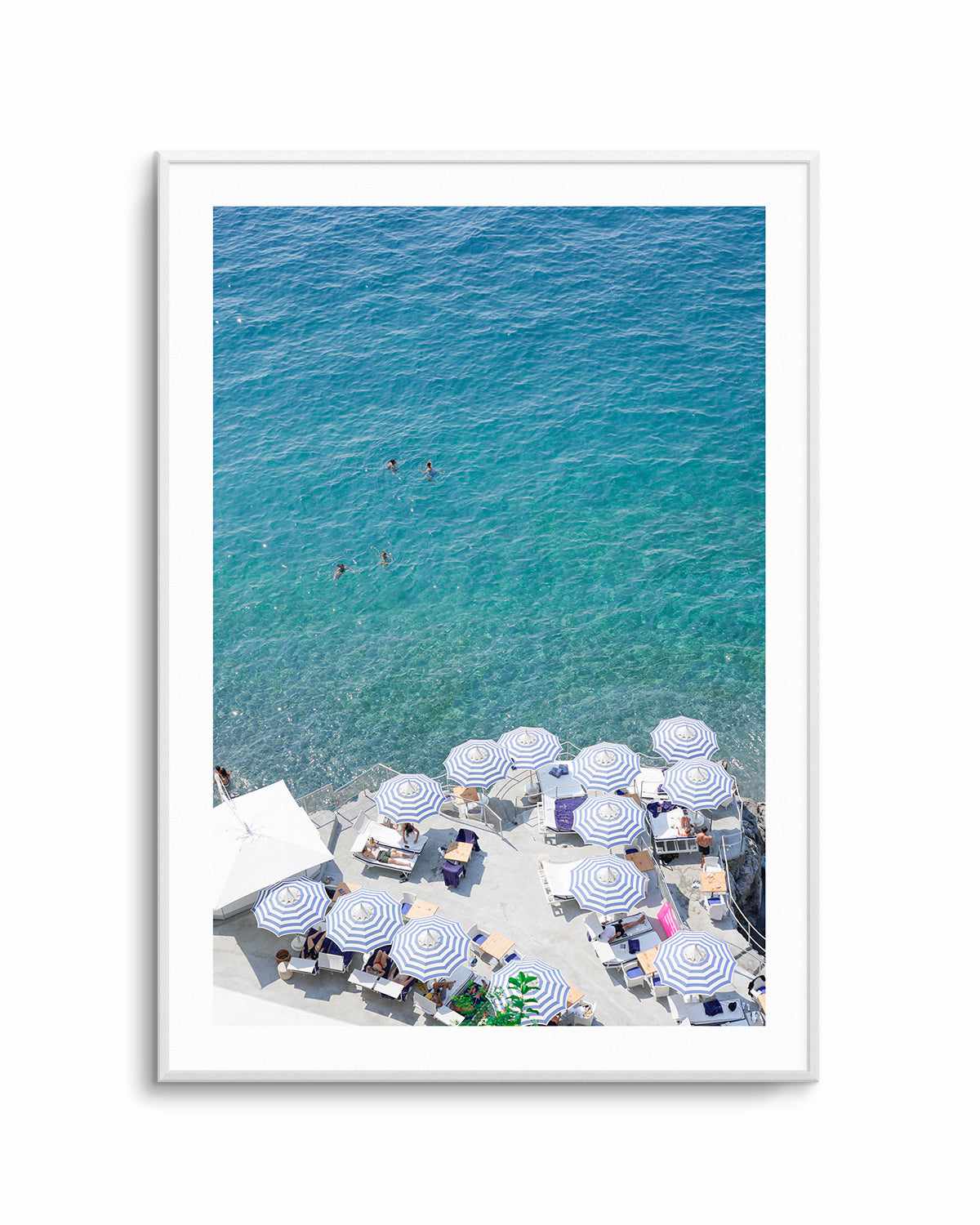 Umbrellas to Sea by Kamalia Studio Art Print