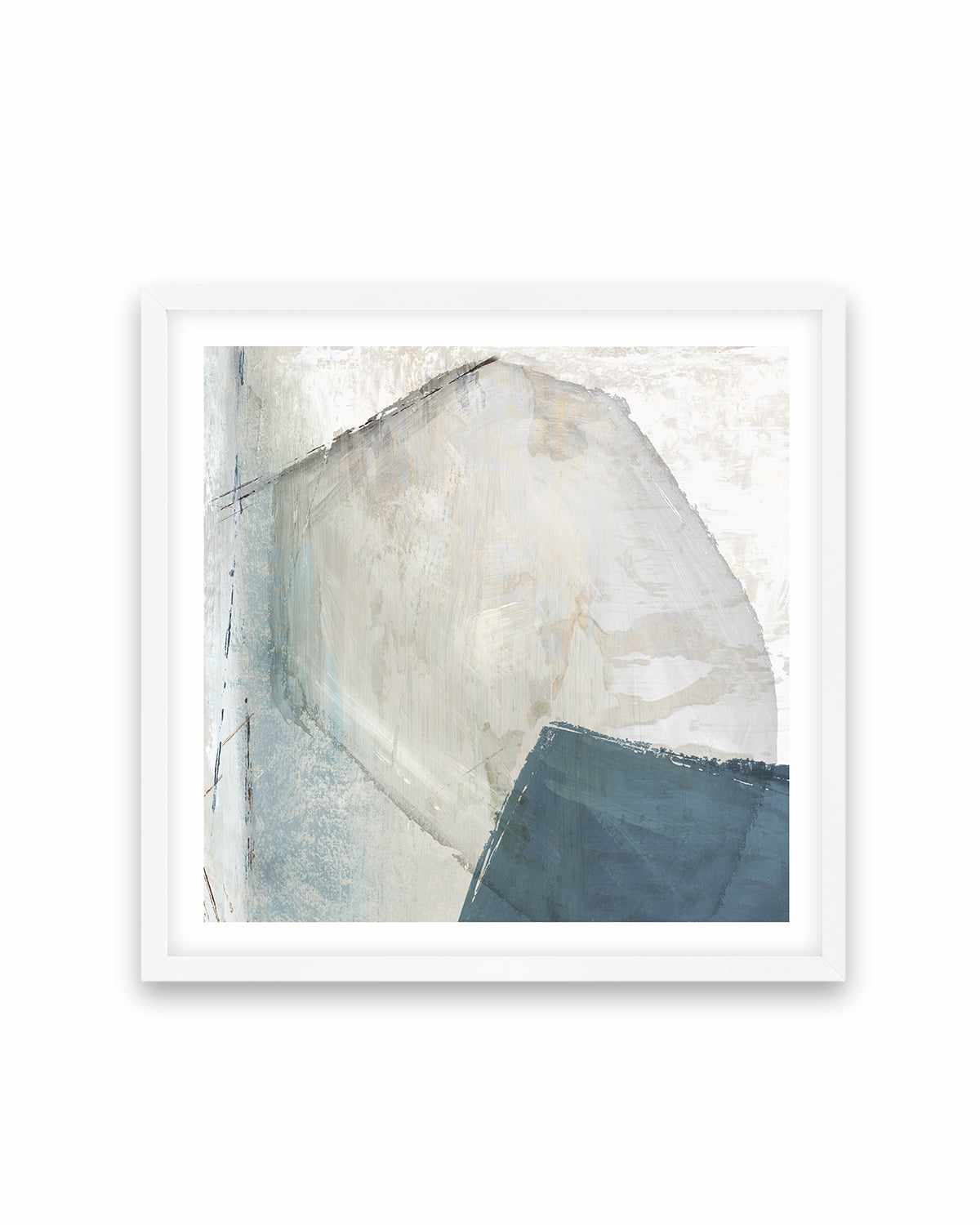 Varied Blue Abstract Art Print