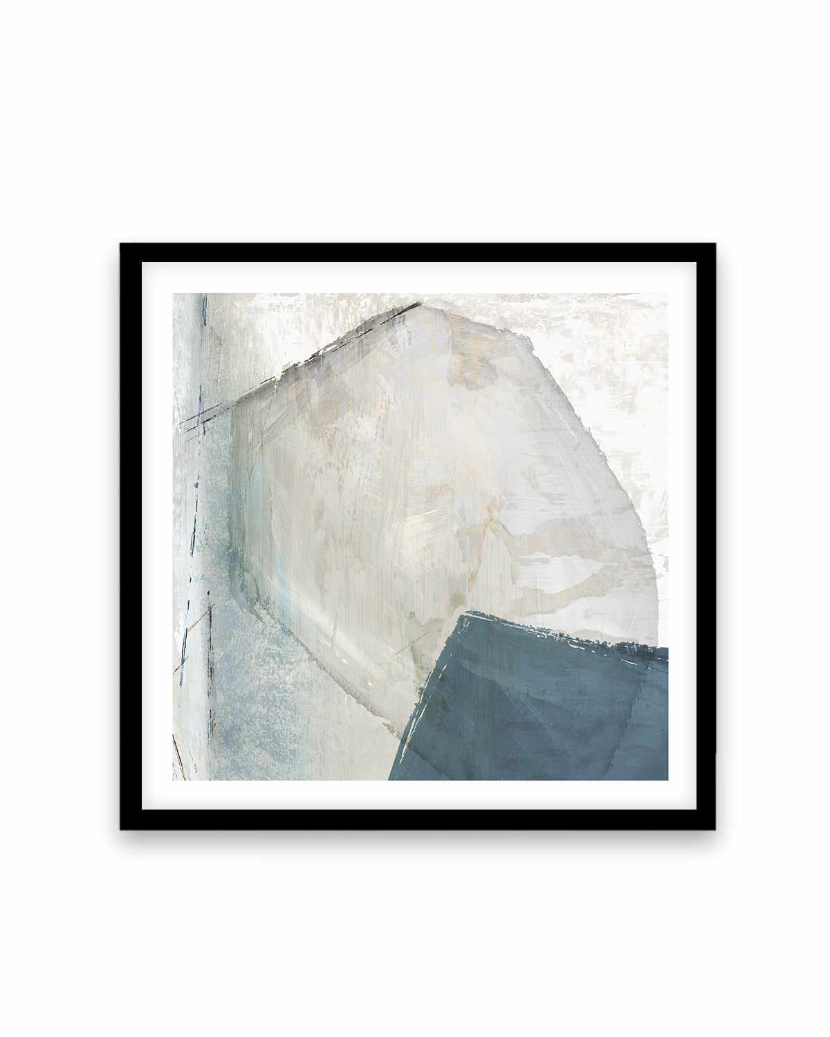 Varied Blue Abstract Art Print