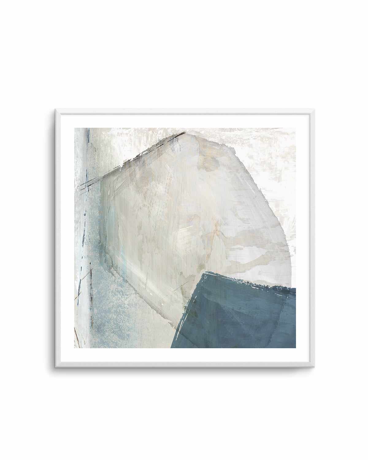 Varied Blue Abstract Art Print