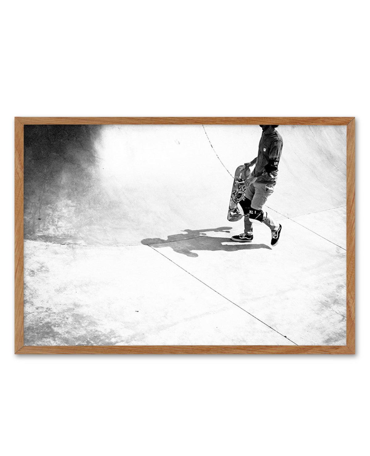 Venice Skate Park IX Art Print-PRINT-Olive et Oriel-Olive et Oriel-50x70 cm | 19.6" x 27.5"-Walnut-With White Border-Buy-Australian-Art-Prints-Online-with-Olive-et-Oriel-Your-Artwork-Specialists-Austrailia-Decorate-With-Coastal-Photo-Wall-Art-Prints-From-Our-Beach-House-Artwork-Collection-Fine-Poster-and-Framed-Artwork