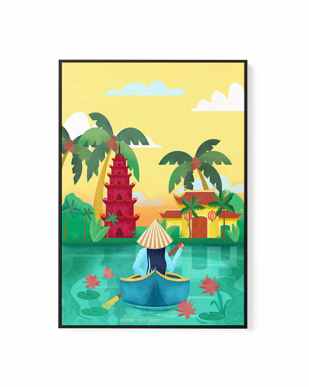 Vietnam by Petra Lizde | Framed Canvas Art Print