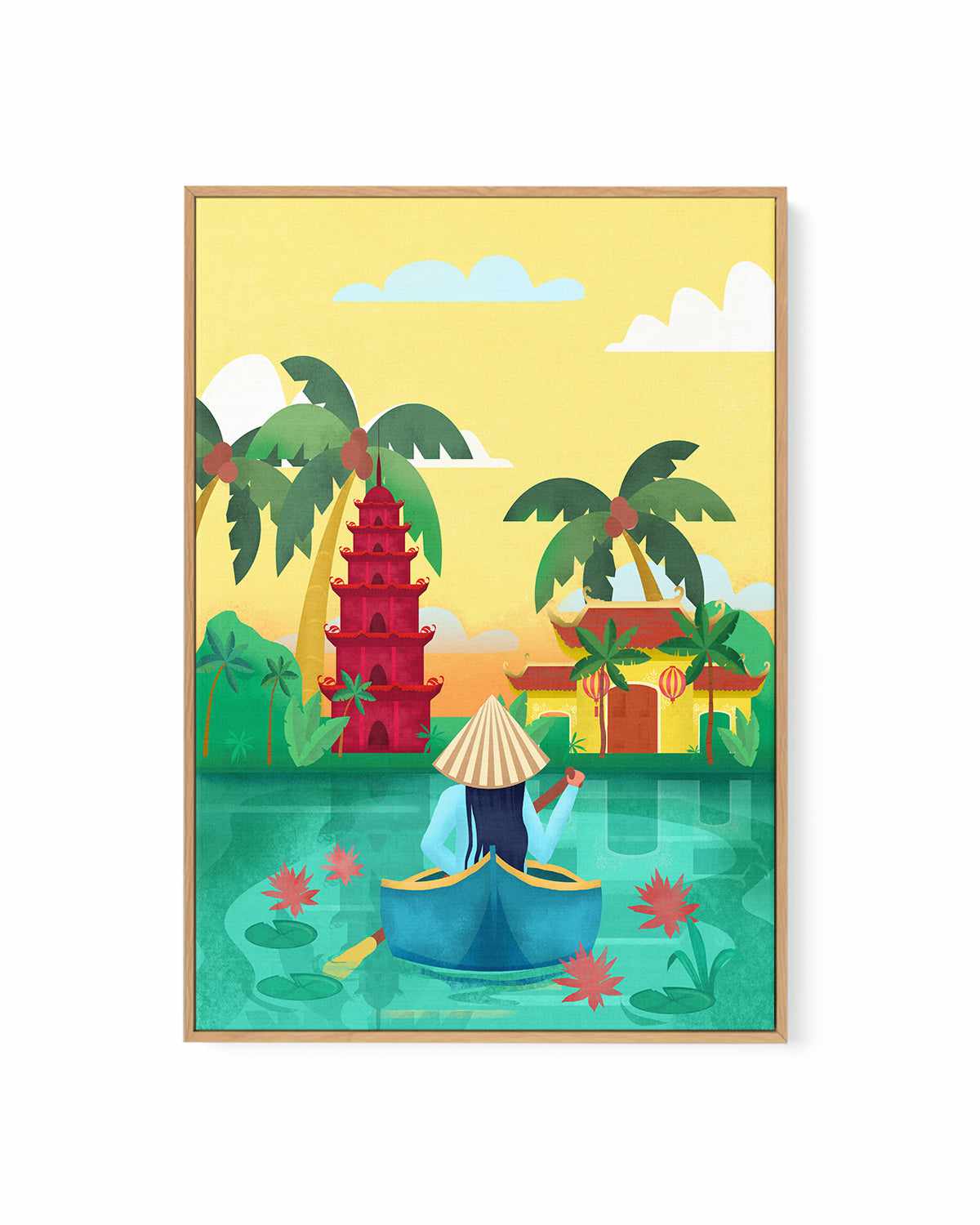 Vietnam by Petra Lizde | Framed Canvas Art Print