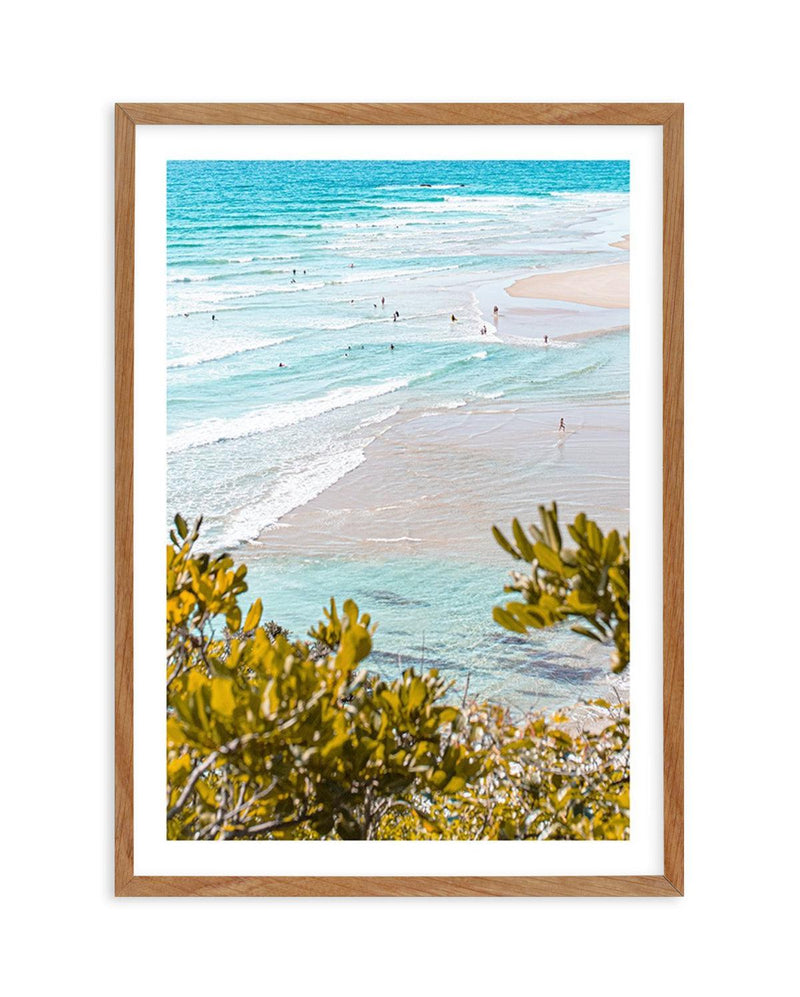 View to Wategos II | PT Art Print-PRINT-Olive et Oriel-Olive et Oriel-50x70 cm | 19.6" x 27.5"-Walnut-With White Border-Buy-Australian-Art-Prints-Online-with-Olive-et-Oriel-Your-Artwork-Specialists-Austrailia-Decorate-With-Coastal-Photo-Wall-Art-Prints-From-Our-Beach-House-Artwork-Collection-Fine-Poster-and-Framed-Artwork